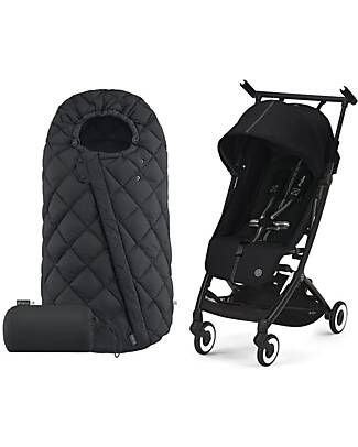 Cybex Duo Libelle - Passeggino Libelle + Sacco Coprigambe Snogga 2 Omaggio - Moon Black/Black + Moon Black/Black Passeggini Trio e Duo