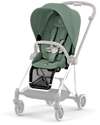 Cybex DUO Mios3 - Telaio Passeggino Chrome Black con Seat Pack e Navicella Leaf Green Passeggini Trio e Duo