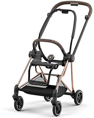 Cybex DUO Mios3 - Telaio Passeggino Rosegold con Seat Pack e Navicella Leaf Green Passeggini Trio e Duo