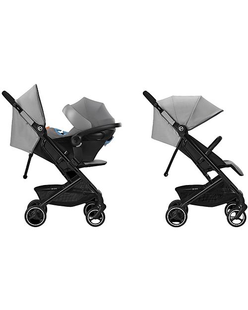 Cybex Duo Passeggino Beezy + Seggiolino Aton S2 i-Size - Lava Grey/Mid Grey Passeggini Trio e Duo