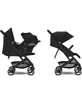 Cybex Duo Passeggino Beezy + Seggiolino Aton S2 i-Size - Moon Black/Black Passeggini Trio e Duo
