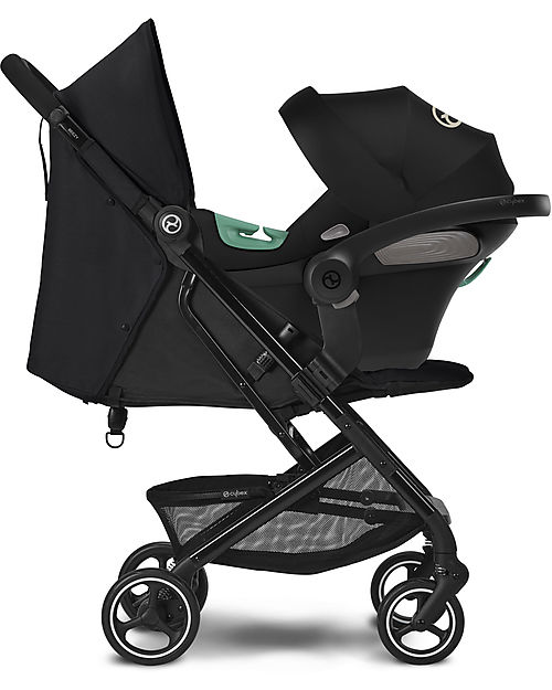 Cybex Duo Passeggino Beezy + Seggiolino Aton S2 i-Size - Moon Black/Black Passeggini Trio e Duo