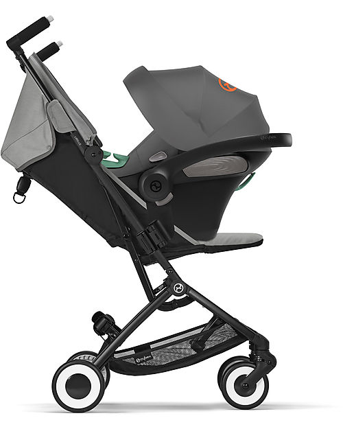 Cybex Duo Passeggino Libelle + Seggiolino Aton S2 i-Size - Lava Grey/Mid Grey Passeggini Trio e Duo