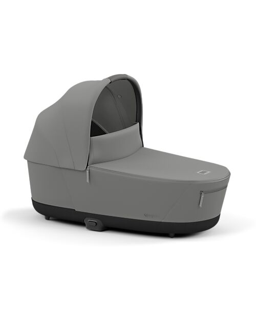 Cybex DUO Priam4 - Telaio Passeggino Chrome Black con Seat Pack e Navicella Mirage Grey Passeggini Trio e Duo