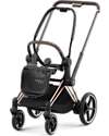Cybex DUO Priam4 - Telaio Passeggino Rosegold con Seat Pack e Navicella Mirage Grey Passeggini Trio e Duo