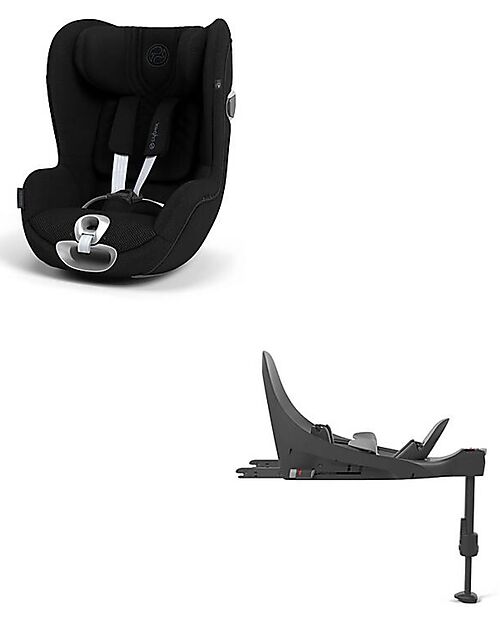 Cybex Duo  Seggiolino Auto Sirona T i-Size + Base - Sepia Black - Rotazione a 360° Seggiolini Auto Gruppo 0+/1