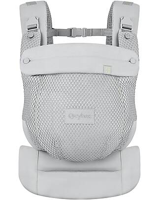 Cybex Marsupio Amya - Fog Grey - dalla Nascita ai 15 Kg - si Adatta al Corpo del tuo Bambino Marsupi