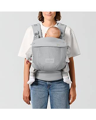 Cybex Marsupio Amya - Fog Grey - dalla Nascita ai 15 Kg - si Adatta al Corpo del tuo Bambino Marsupi