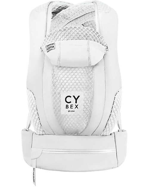 Cybex Marsupio Coya Urban Mobility - Bianco - dalla Nascita ai 15 Kg - Tessuto Mesh Comodo e Traspirabile Marsupi
