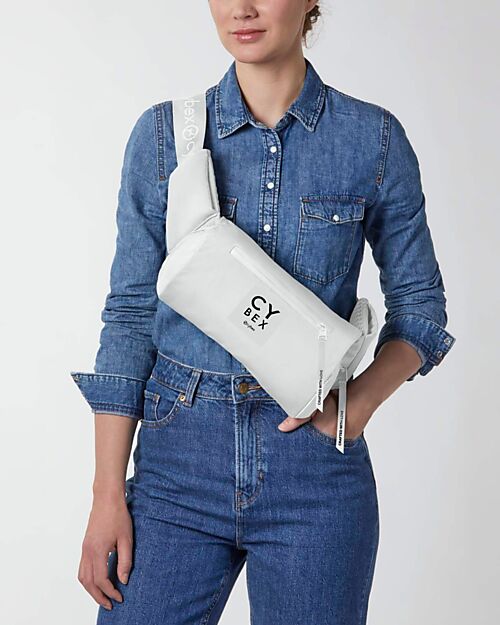 Cybex Marsupio Coya Urban Mobility - Bianco - dalla Nascita ai 15 Kg - Tessuto Mesh Comodo e Traspirabile Marsupi