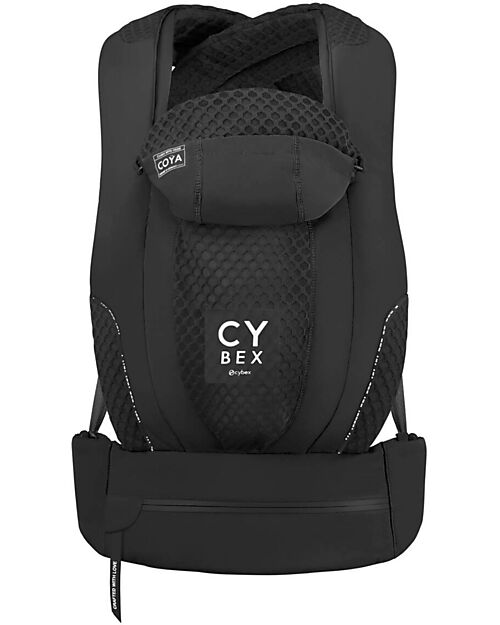 Cybex Marsupio Coya Urban Mobility - Nero - dalla Nascita ai 15 Kg - Tessuto Mesh Comodo e Traspirabile Marsupi