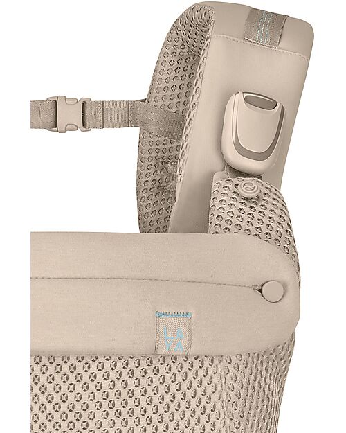 Cybex Marsupio Laya - Almond Beige - Ergonomico e Traspirante dalla Nascita fino a 3 anni Marsupi