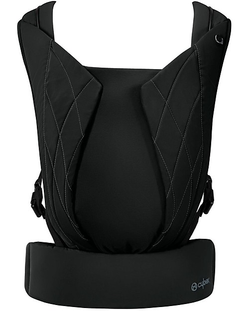 Cybex Marsupio Yema Click - Deep Black - dalla Nascita ai 15 Kg - Sistema Aggancio e Sgancio Rapido - Ergonomia e Comfort ai Massimi Livelli! Marsupi