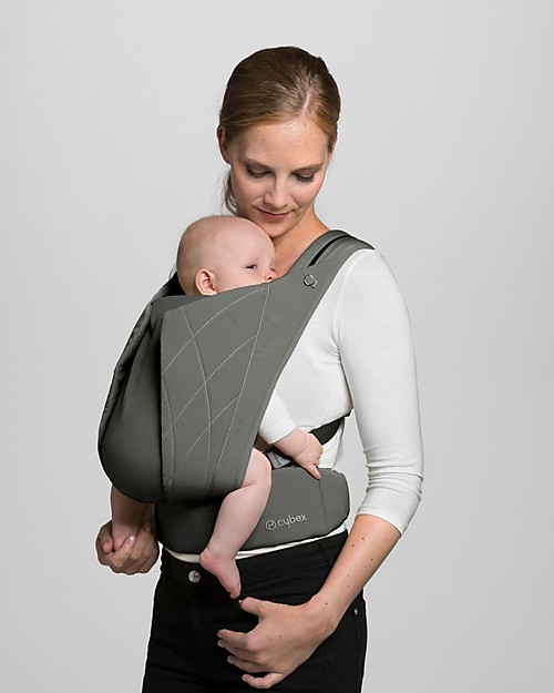 Cybex Marsupio Yema Click - Soho Grey - dalla Nascita ai 15 Kg - Sistema Aggancio e Sgancio Rapido - Ergonomia e Comfort ai Massimi Livelli! Marsupi