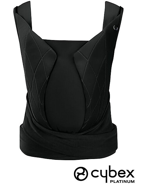 Cybex Marsupio Yema Tie - Deep Black - dalla Nascita ai 15 Kg - Ergonomia e Comfort ai Massimi Livelli! Marsupi