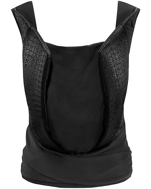 Cybex Marsupio Yema Tie Leather - Stardust Black - dalla Nascita ai 15 Kg - Dettagli in Pelle - Ergonomia e Comfort ai Massimi Livelli! Marsupi