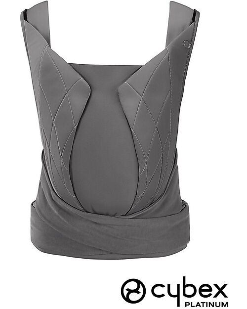 Cybex Marsupio Yema Tie - Soho Grey - dalla Nascita ai 15 Kg - Ergonomia e Comfort ai Massimi Livelli! Marsupi