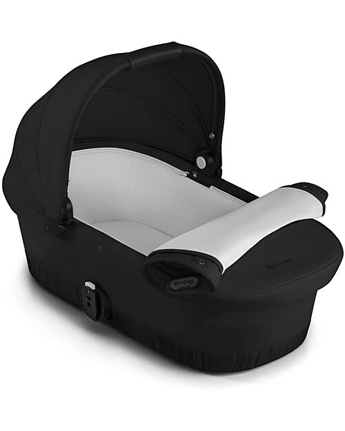 Cybex Navicella Gazelle S - Moon Black - Comoda e Facile da Trasportare Carrozzine e Navicelle
