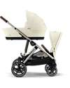 Cybex Navicella Gazelle S - Seashell Beige - Comoda e Facile da Trasportare Passeggini Gemellari