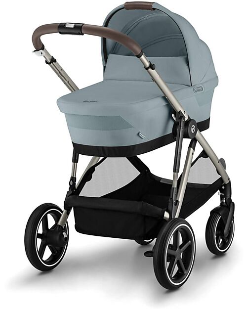 Cybex Navicella Gazelle S - Stormy Blue - Comoda e Facile da Trasportare Carrozzine e Navicelle