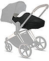 Cybex Navicella Lite Platinum - Deep Black - Comoda e Avvolgente Carrozzine e Navicelle