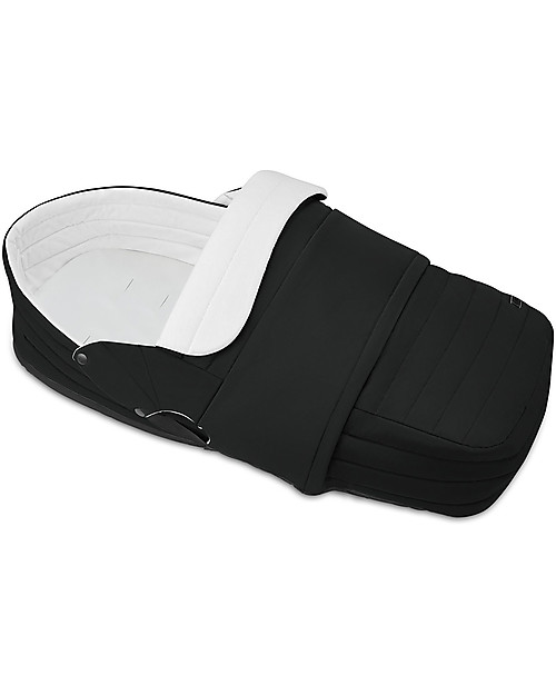 Cybex Navicella Lite Platinum - Deep Black - Comoda e Avvolgente Carrozzine e Navicelle