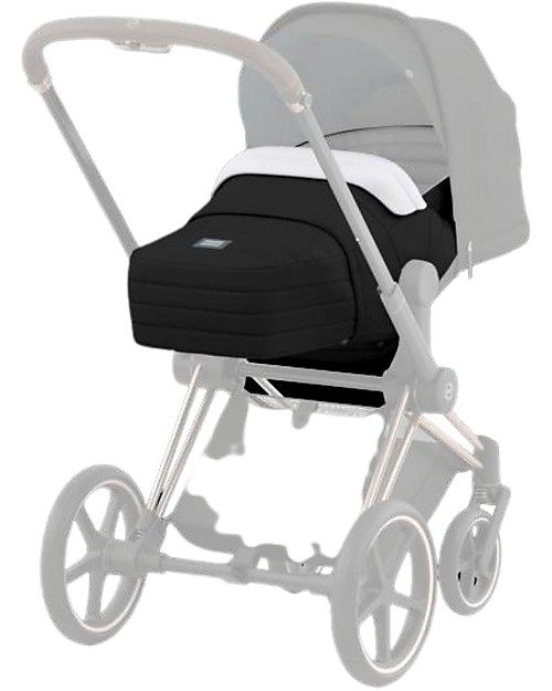 Cybex Navicella Lite Platinum - Deep Black - New Design Carrozzine e Navicelle