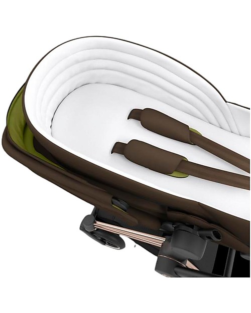 Cybex Navicella Lite Platinum - Khaki Green - New Design Carrozzine e Navicelle