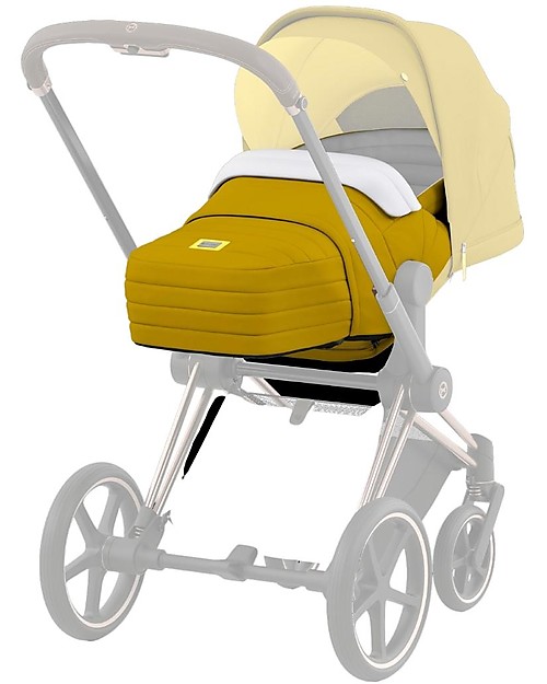Cybex Navicella Lite Platinum - Mustard Yellow - New Design Carrozzine e Navicelle