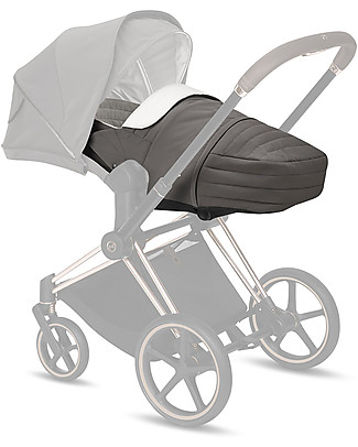 Cybex Navicella Lite Platinum - Soho Grey - Comoda e Avvolgente Carrozzine e Navicelle