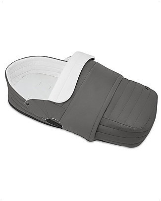 Cybex Navicella Lite Platinum - Soho Grey - Comoda e Avvolgente Carrozzine e Navicelle
