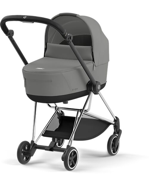 Cybex Navicella Lux per Passeggino Mios - Mirage Grey - con Tasca Frontale Carrozzine e Navicelle