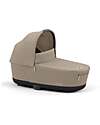 Cybex Navicella Lux per Passeggino Priam o e-Priam - Cozy Beige - Materassino in Memory Foam Carrozzine e Navicelle