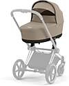 Cybex Navicella Lux per Passeggino Priam o e-Priam - Cozy Beige - Materassino in Memory Foam Carrozzine e Navicelle