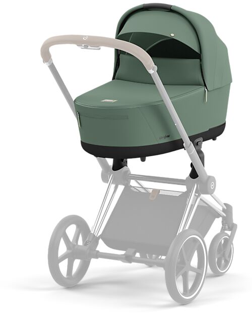 Cybex Navicella Lux per Passeggino Priam o e-Priam - Leaf Green - Materassino in Memory Foam Carrozzine e Navicelle