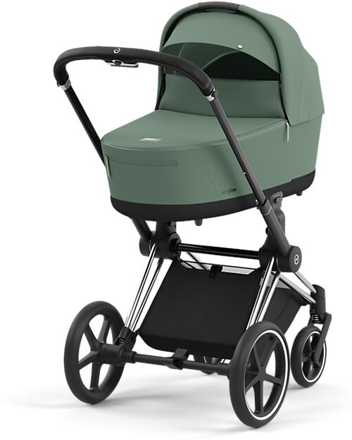 Cybex Navicella Lux per Passeggino Priam o e-Priam - Leaf Green - Materassino in Memory Foam Carrozzine e Navicelle