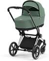 Cybex Navicella Lux per Passeggino Priam o e-Priam - Leaf Green - Materassino in Memory Foam Carrozzine e Navicelle