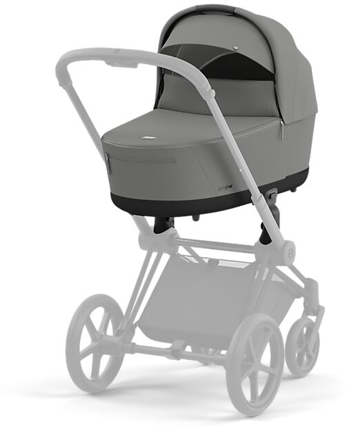 Cybex Navicella Lux per Passeggino Priam o e-Priam - Mirage Grey - Materassino in Memory Foam Carrozzine e Navicelle