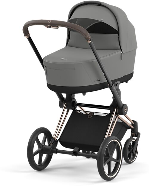 Cybex Navicella Lux per Passeggino Priam o e-Priam - Mirage Grey - Materassino in Memory Foam Carrozzine e Navicelle