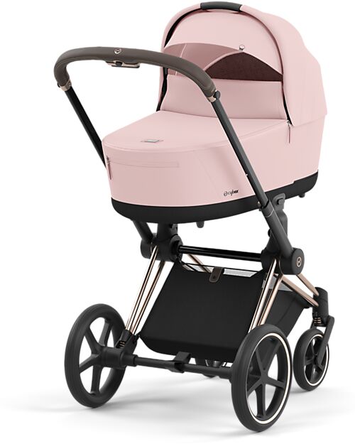 Cybex Navicella Lux per Passeggino Priam o e-Priam - Peach Pink - Materassino in Memory Foam Carrozzine e Navicelle