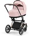 Cybex Navicella Lux per Passeggino Priam o e-Priam - Peach Pink - Materassino in Memory Foam Carrozzine e Navicelle