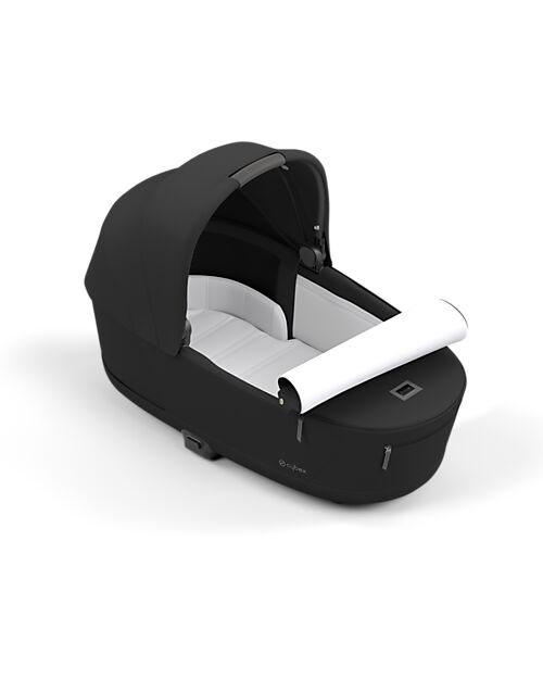 Cybex Navicella Lux per Passeggino Priam o e-Priam - Sepia Black - Materassino in Memory Foam Carrozzine e Navicelle
