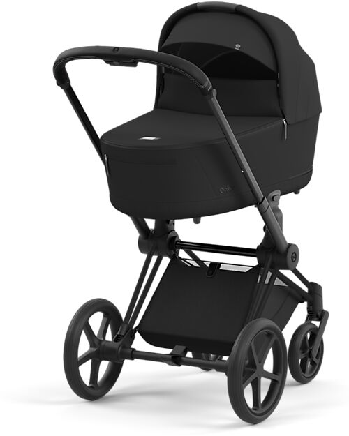 Cybex Navicella Lux per Passeggino Priam o e-Priam - Sepia Black - Materassino in Memory Foam Carrozzine e Navicelle