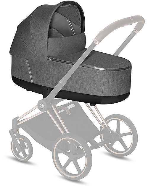 Cybex Navicella Lux Plus Priam - Manhattan Grey - Comoda e Spaziosa! Carrozzine e Navicelle