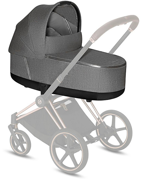 Cybex Navicella Lux Plus Priam4 - Manhattan Grey - Comoda e Spaziosa! Carrozzine e Navicelle