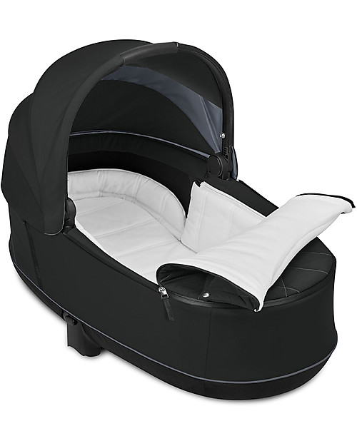 Cybex Navicella Lux Priam - Deep Black - Comoda e Spaziosa! Carrozzine e Navicelle