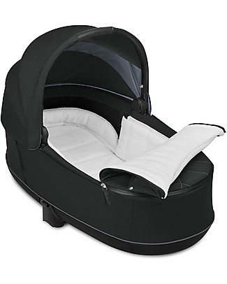 Cybex Navicella Lux Priam - Deep Black - Comoda e Spaziosa! Carrozzine e Navicelle