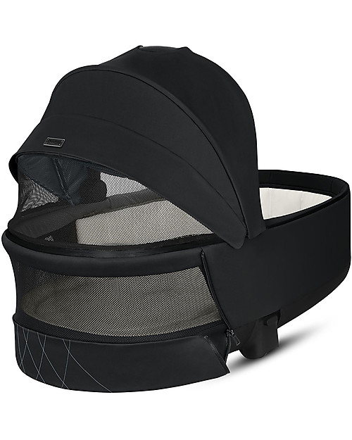 Cybex Navicella Lux Priam - Deep Black - Comoda e Spaziosa! Carrozzine e Navicelle