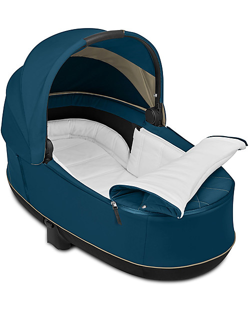 Cybex Navicella Lux Priam - Mountain Blue - Comoda e Spaziosa! Carrozzine e Navicelle