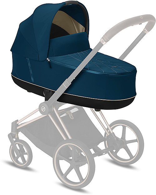 Cybex Navicella Lux Priam - Mountain Blue - Comoda e Spaziosa! Carrozzine e Navicelle